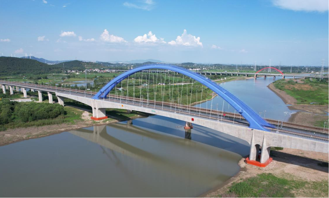 宁马市域（郊）铁路姑溪河特大桥