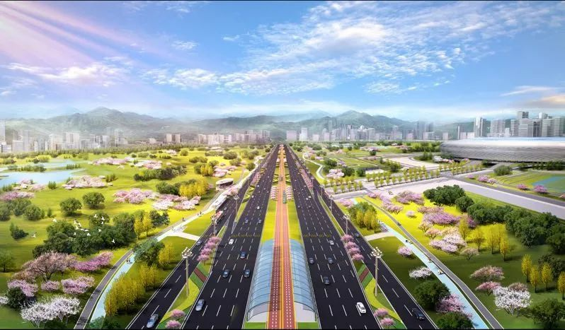 成都市东西轴线上跨成花铁路立交桥项目